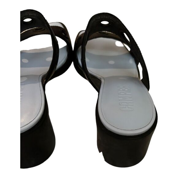 Camper MEDA Women’s Heeled Sandal Grommets Black Sz 39 / 8.5 - Picture 6 of 6
